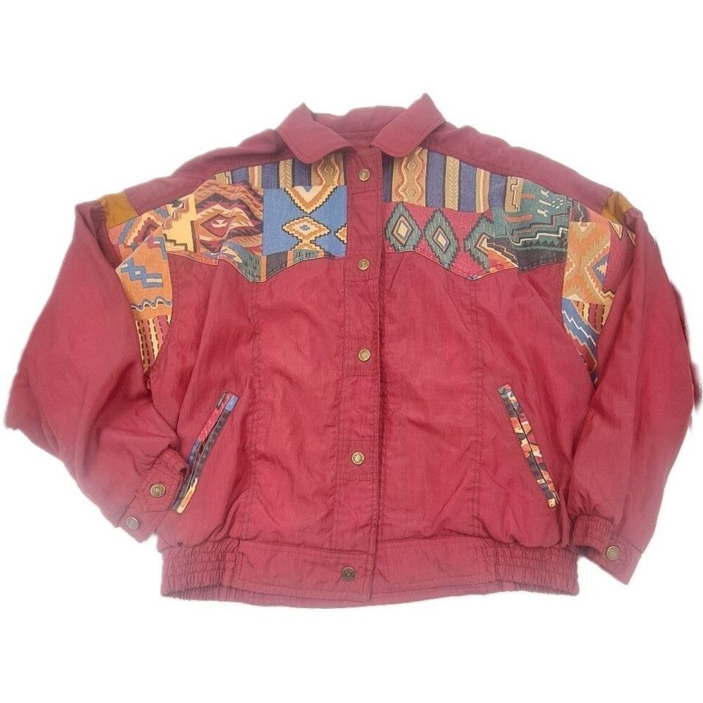 Vintage Bovattini Western Windbreaker Jacket Medium - Picture 6 of 6